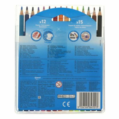 Picture of Maped Color Pencil 15's + Felt Pen 12's