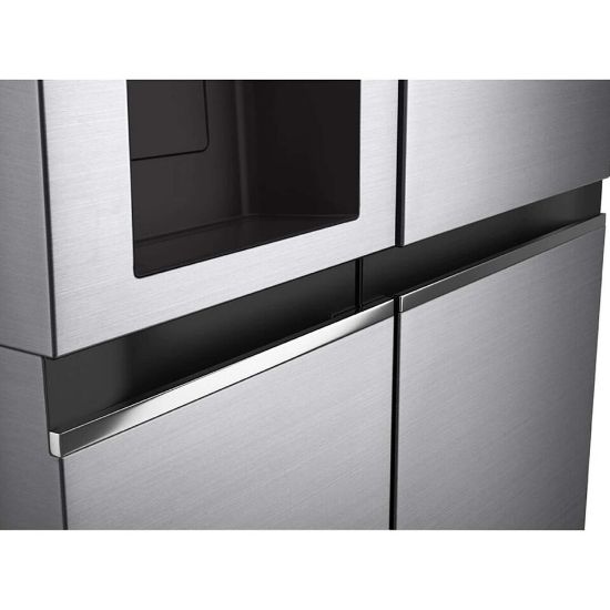 Picture of LG Side by Side Refrigerator GR-L267SLRL 674LTR, Uvo™, Door Cooling, Multi AirFlow, Smart Diagnosis™, Platinum Silver Color