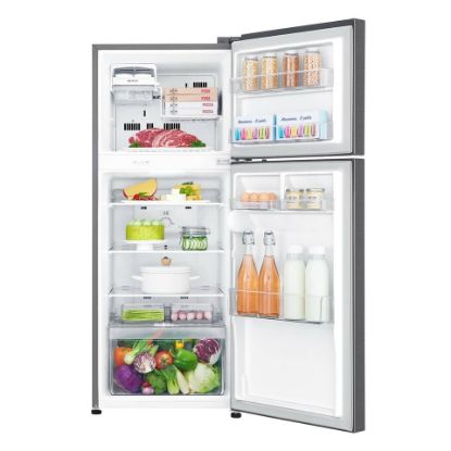 Picture of LG Double Door Refrigerator 234LTR, Smart Inverter Compressor, Multi Air Flow, Smart Diagnosis™, Platinum Silver, GR-C345SLBB