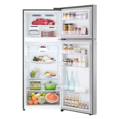 Picture of LG Double Door Refrigerator 375LTR, Door Cooling+, Multi Air Flow, Smart Diagnosis, Platinum Silver, GN-B482PLGB