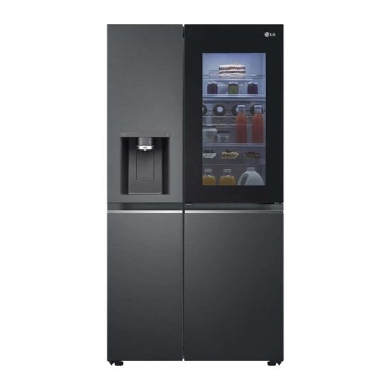 Picture of LG InstaView ThinQ Side by Side Refrigerator, UVo, LINEARCooling GR-X267CQES 674Ltr