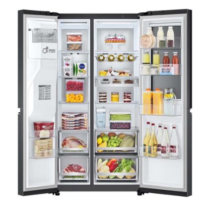 Picture of LG InstaView ThinQ Side by Side Refrigerator, UVo, LINEARCooling GR-X267CQES 674Ltr