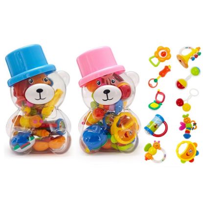 Picture of First Step Baby Rattle 6510 10pcs Assorted Designs