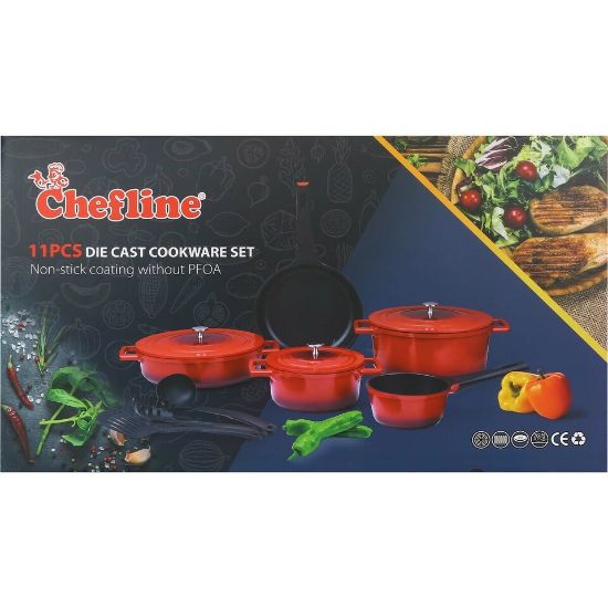 Picture of Chefline Die Cast Cookware 11pc TS11