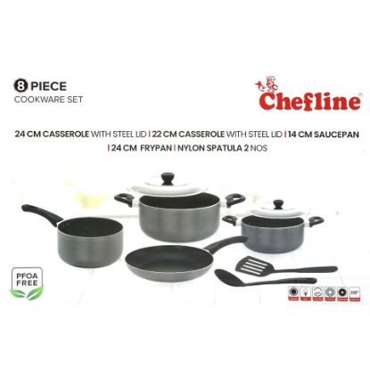 Picture of Chefline Non Stock Cookware Set 8pcs India