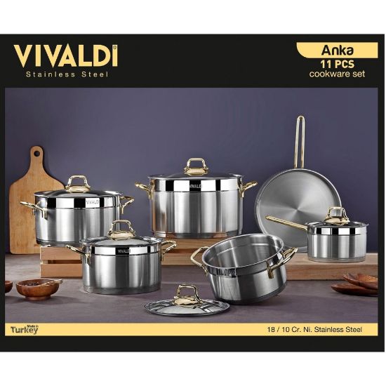 Picture of Vivaldi Stainless Steel Cookware Set ANKA 11pcs