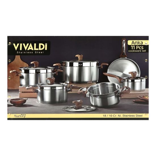 Picture of Vivaldi Stainless Steel Cookware Set ANKA 11pcs