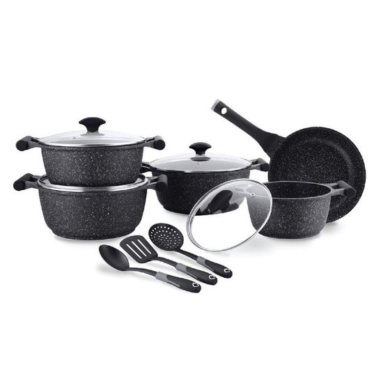 Picture of Prestige Granite Cookware Set 12pcs PR80965 Black