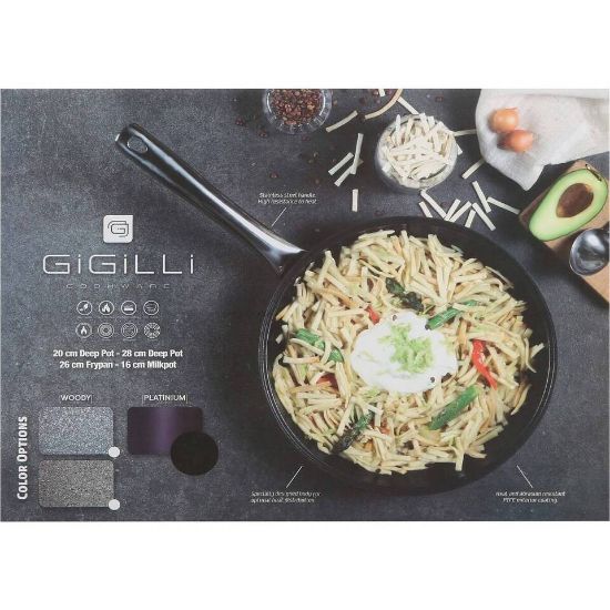 Picture of Gigilli Granite Cookware Set Platinium 7pcs Turkey