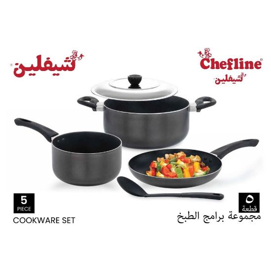 Picture of Chefline Non Stick Cookware Set 5pcs INDP