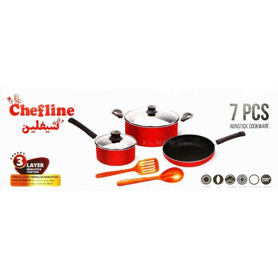 Picture of Chefline Non Stick Cookware Set 7pcs IND