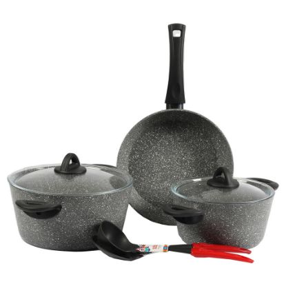 Picture of Gigilli Granite Cookware 7pcs 1075 Grey