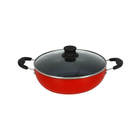 Picture of Chefline Non Stick Kadai With Glass Lid 24cm IND