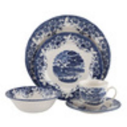 Picture of Claytan Porcelain Dinner Set, 24 Pcs, Windmill Blue, CLA.SN26628