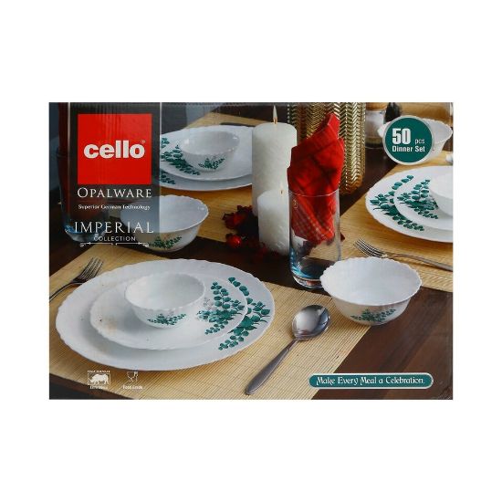 Picture of Cello Dinner Set Imperial White 50pcs