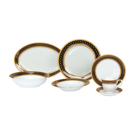 Picture of Pearl Noire Dinner Set 38pcs BAOYE210 GL