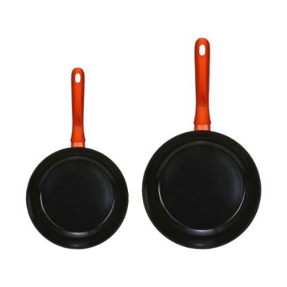 Picture of Chefline DZJ2428 Induction Base Ceramic Natural Coating Frypan Set, 24+28 cm, Black