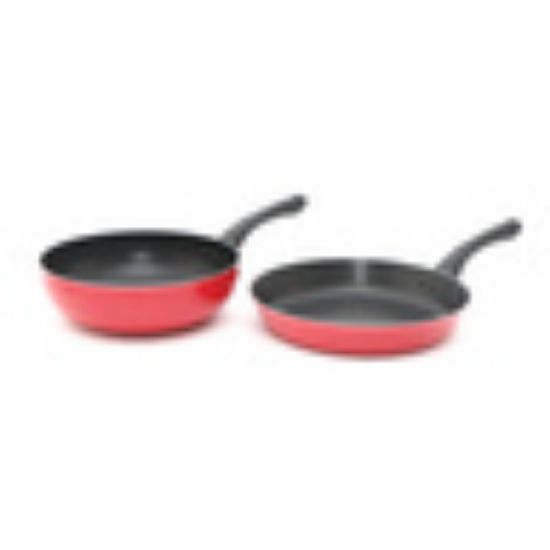 Picture of Chefline Open Wok Pan 24cm + Fry Pan 26cm 2pcs Set