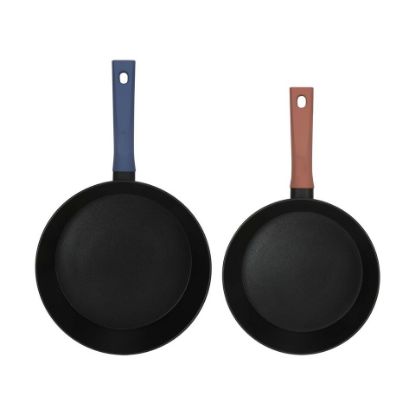 Picture of Chefline Forged Aluminum Fry Pan 2pcs Set 22cm + 26cm Induction Bottom