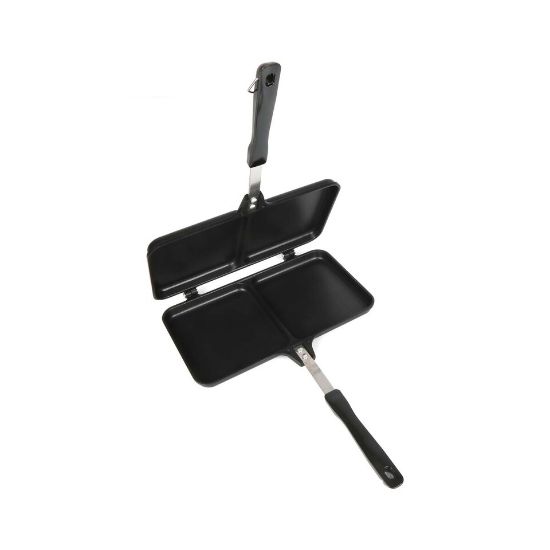 Picture of Chefline Non-Stick Die Cast Aluminum Sandwich Maker, 35.5x25x3.2 cm, Black, XGP-JP02