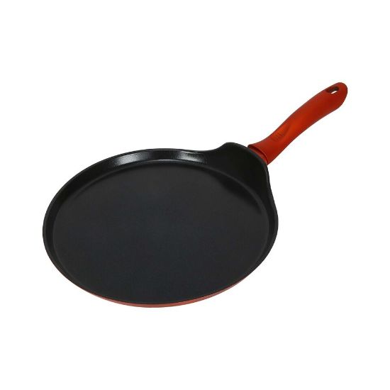 Picture of Chefline DJ26 Induction Base Ceramic Natural Coating Crepe Pan, 26 cm, Black