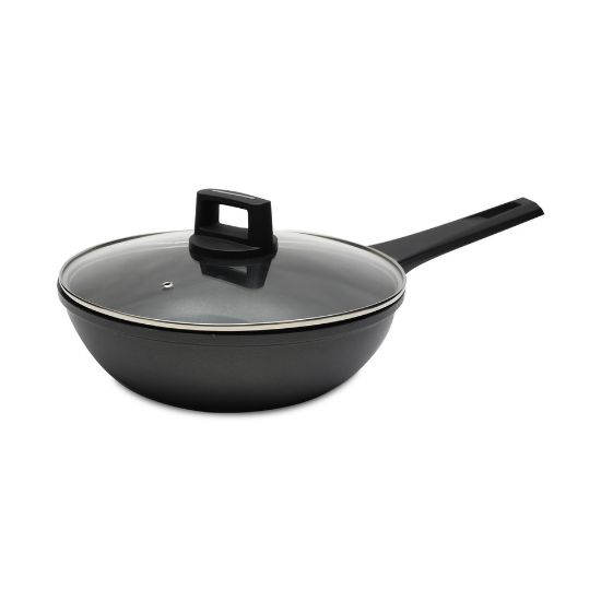 Picture of Chefline Die Cast Wok Pan + Lid 28cm G28