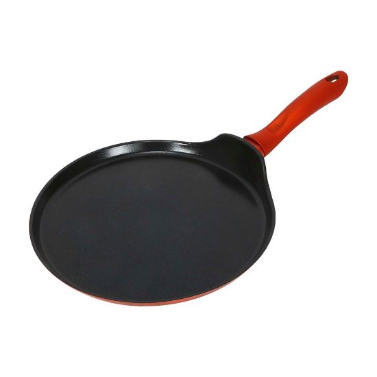 Picture of Chefline DJ28 Induction Base Ceramic Natural Coating Crepe Pan, 28 cm, Black