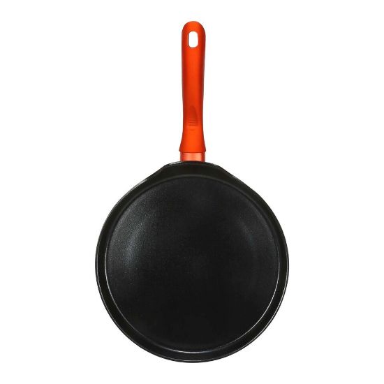 Picture of Chefline DJ28 Induction Base Ceramic Natural Coating Crepe Pan, 28 cm, Black