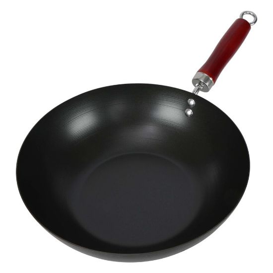 Picture of Smart Kitchen Carbon Steel Wok Pan 28cm SHW28