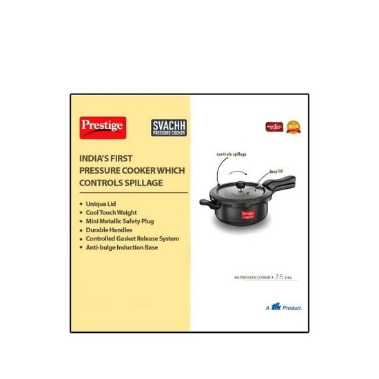 Picture of Prestige Svachh Hard Anodized Pressure Cooker 5Ltr MPD20278