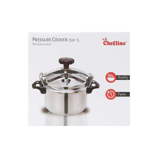 Picture of Chefline Stainless Steel Pressure Cooker Arabic CS 7Ltr