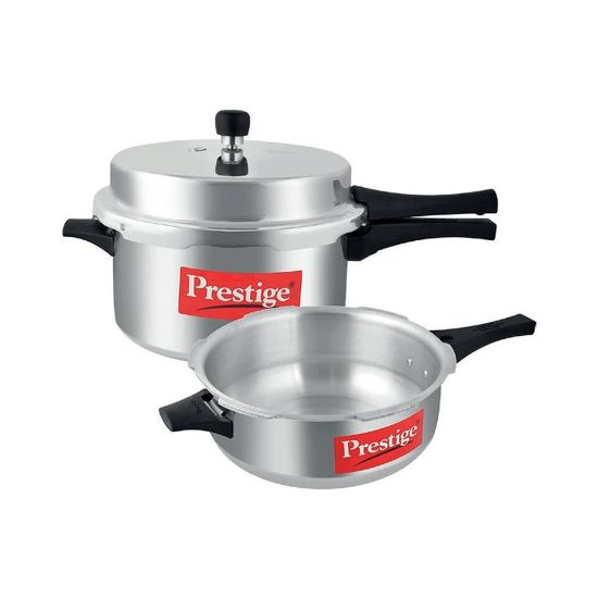 Picture of Prestige Aluminium Pressure Cooker 5.5Ltr + Pan