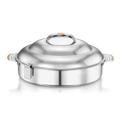 Picture of Ahrudh Stainless Steel Hot Pot Dome Shamshi Gold, 6000 ml