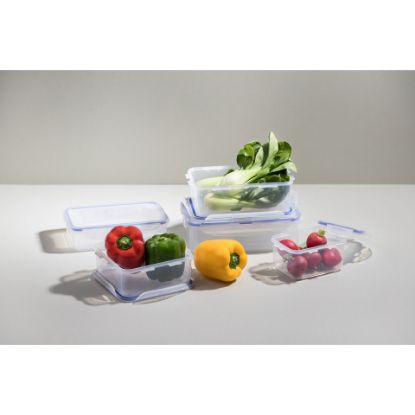 Picture of Lock & Lock Rectangular Food Container, 1 L, Clear, HPL817