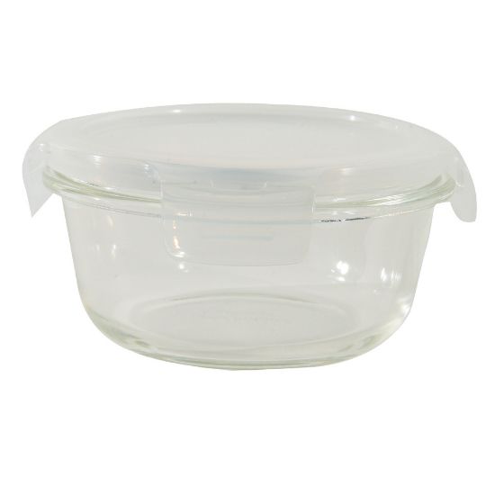 Picture of Lock & Lock Round Glass Container with Lid, 400 ml, Clear, LLG822