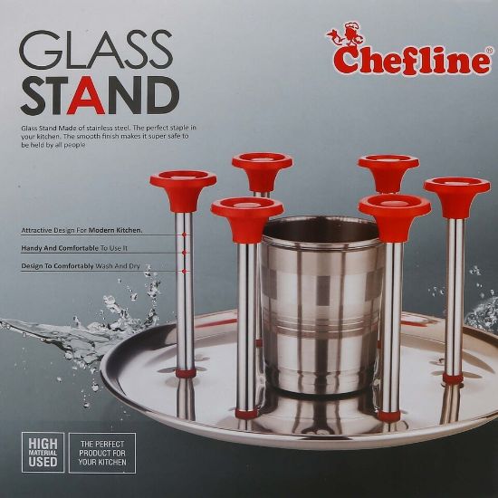 Picture of Chefline Stainless Steel Glass Stand India