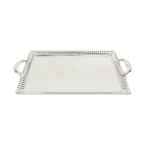 Picture of Chefline Stainless Steel Rectangular Serving Tray Large S573 43x29cm Silver