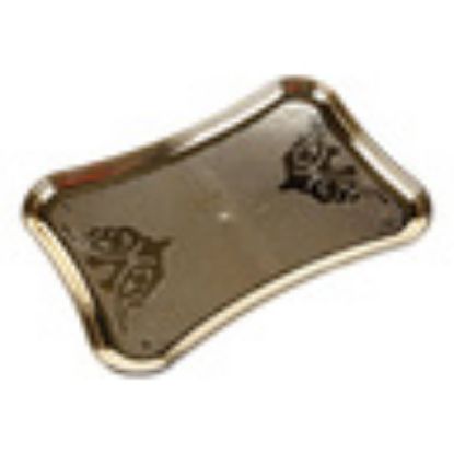 Picture of Glascom Steel with Gold Plated Decorative Golden Tray, FV41