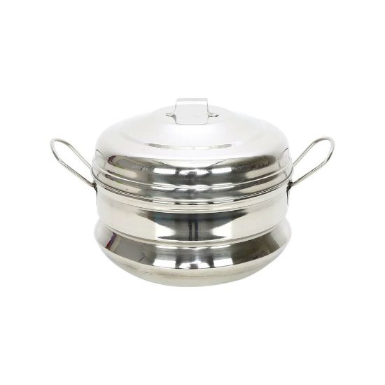 Picture of Chefline Stainless Steel Idly Pot 2Plates 14's IND