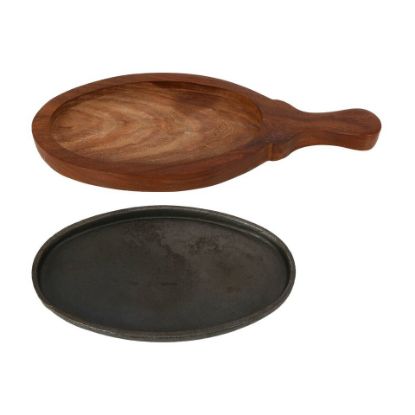 Picture of Chefline Cast Iron Sizzler Tray Oval IND