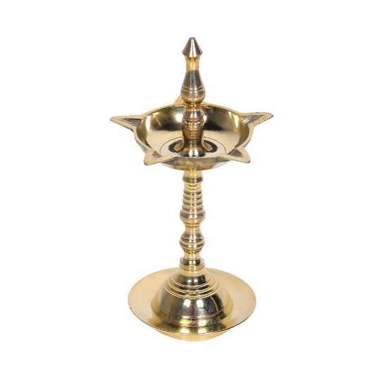 Picture of Silver Line Brass Asha Deep, Traditional Kerala Nilavilakku Small