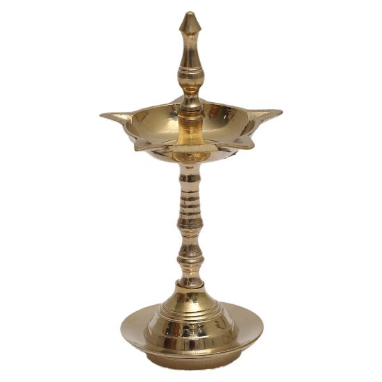 Picture of Silver Line Brass Asha Deep, Traditional Kerala Nilavilakku Small