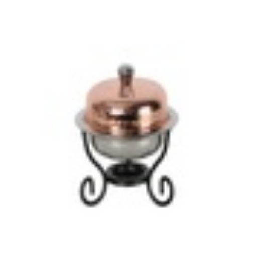 Picture of Chefline Copper Mini Round Chefing Dish 400ml 84450A