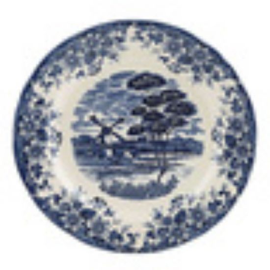 Picture of Claytan Windmill Salad Plate, 21 cm, White/Blue, CLA.WB13239