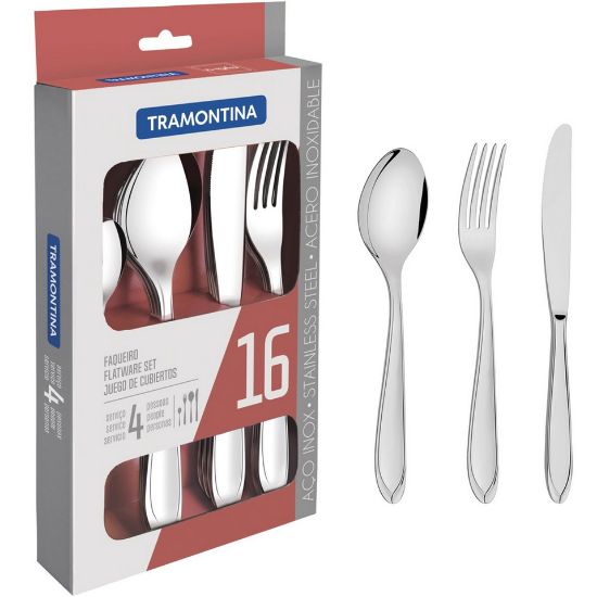 Picture of Tramontina Stainless Steel Cutlery Set 16pcs