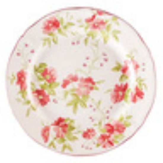 Picture of Claytan Wild Rose Dinner Plate, 26 cm, White/ Pink, CLA.SN15394