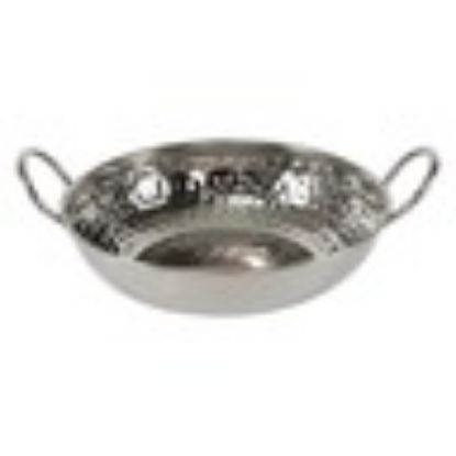 Picture of Chefline Stainless Steel Hammered Serving Kadai 18.5cm