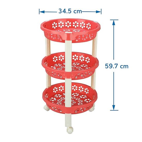 Picture of Kolorr Storage Basket 3Tier 506001 Size: 34.5x59.7cm