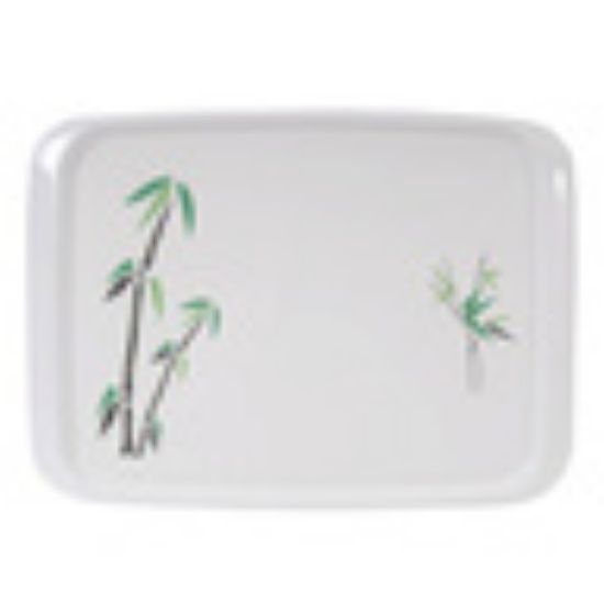 Picture of Hoover Bamboo Tree Print Rectangle Tray, 45 x 32 cm, Green/White,HVR.GB1813