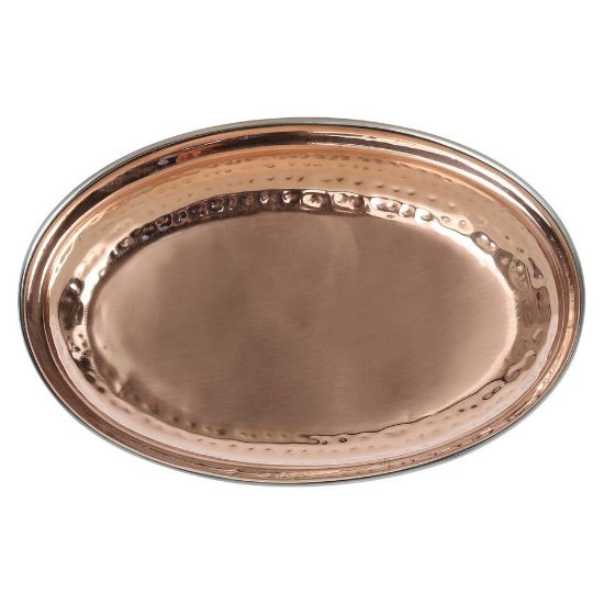 Picture of Chefline Double Wall Copper Oval Curry Dish 21cm